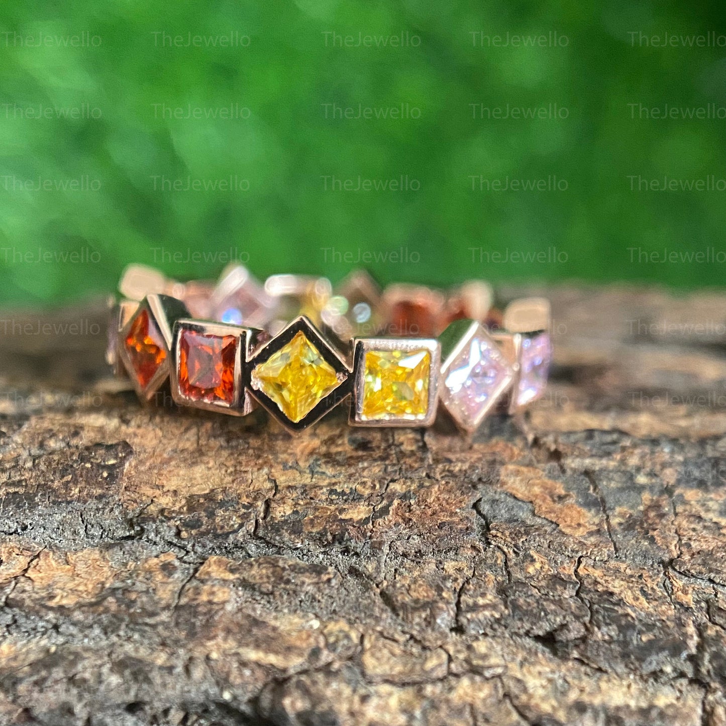 Family Birthstone Rings, Gold Personalized Dainty Ring, Diamond Ring, Birthstone Rings for Mom, Personalized Jewelry, Multi-Stone Ring