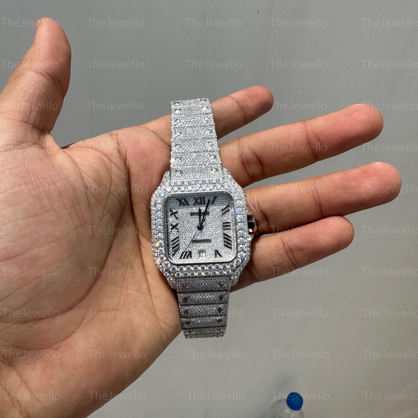 Cartier Iced Out Moissanite Watch