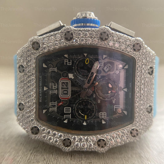 Richard Mille Iced Out Moissanite Watch