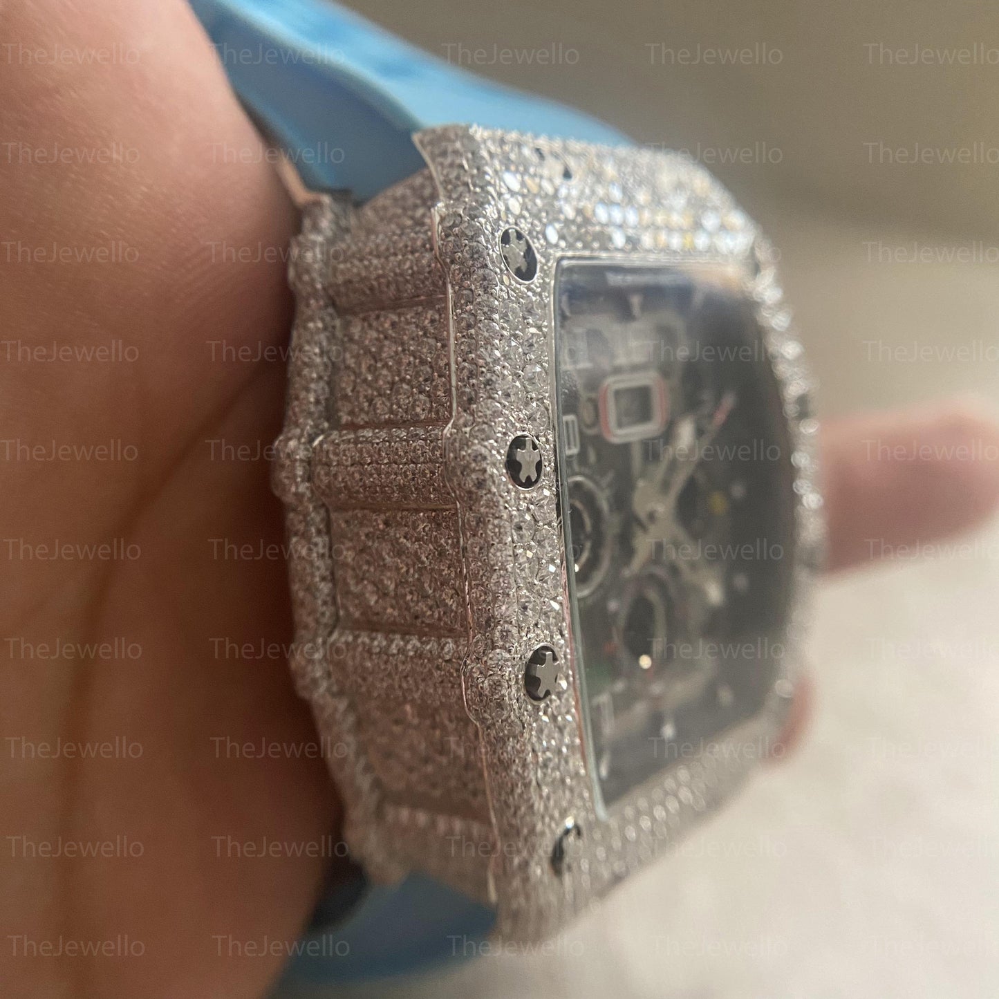 Richard Mille Iced Out Moissanite Watch