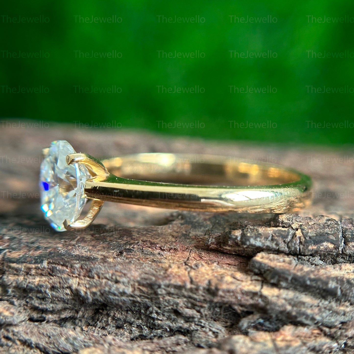 1ct Oval cut Moissanite Solitaire ring, Engagement Ring in 14k solid Gold Woman, Wedding diamond ring, Gift for her