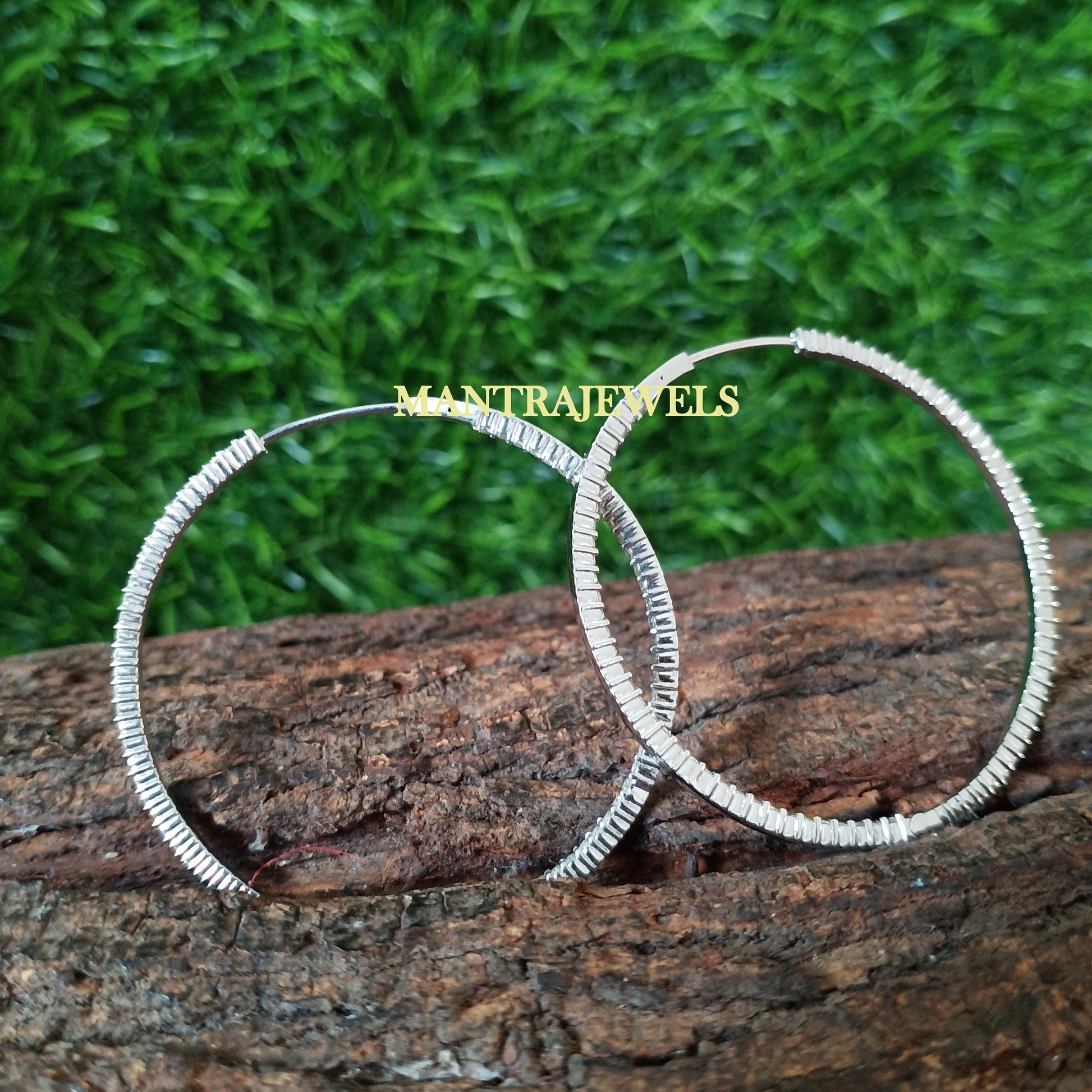 Moissanite Hoop Earrings / Round Moissanite Huggies Earrings / Diamond Hoop Dangle Earrings / Anniversary Gifts For Her / Gold Earrings