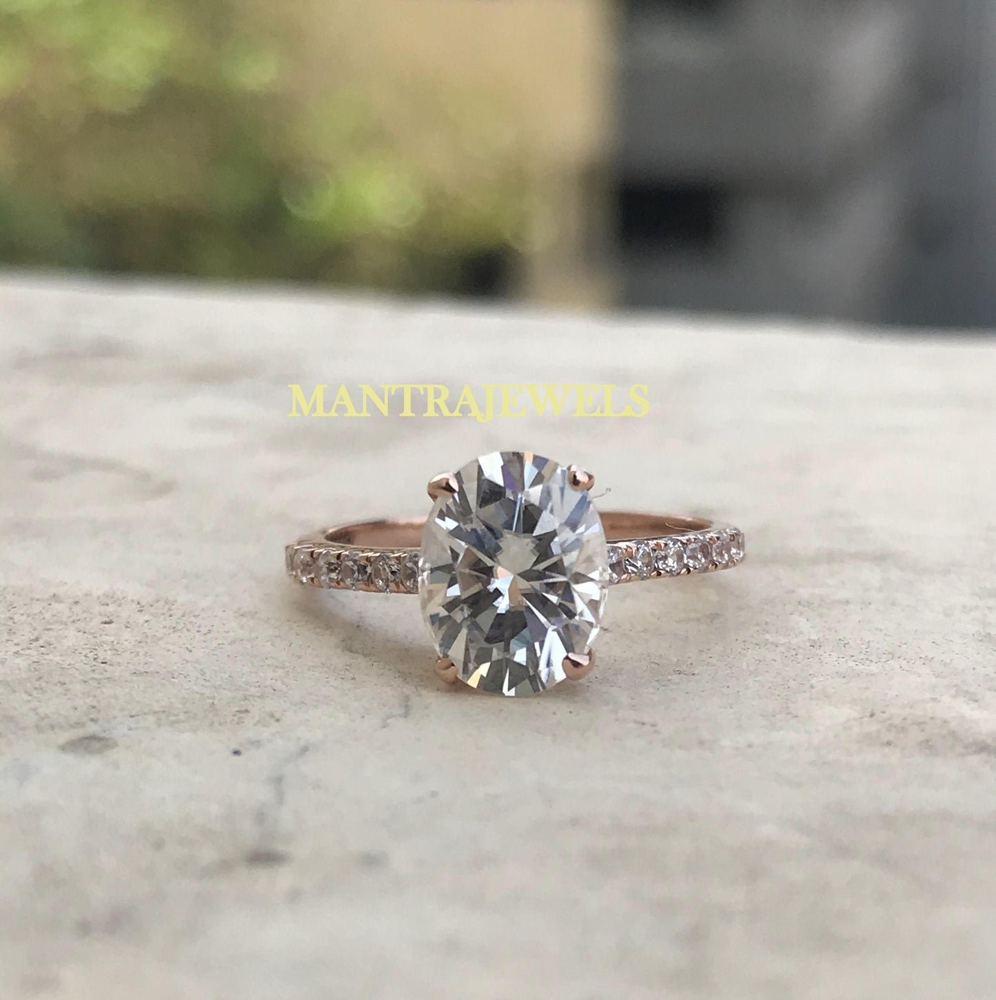 Moissanite Ring| Oval Cut Ring| Engagement Ring| Sterling Silver Ring| Promise Ring for her| Wedding Ring Women