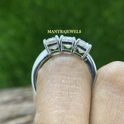 Similar Moissanite Diamond Size Ring, Emerald Cut Handmade Ring For Her, Solid Gold Engagement Ring, Designer Anniversary Gift Ring.