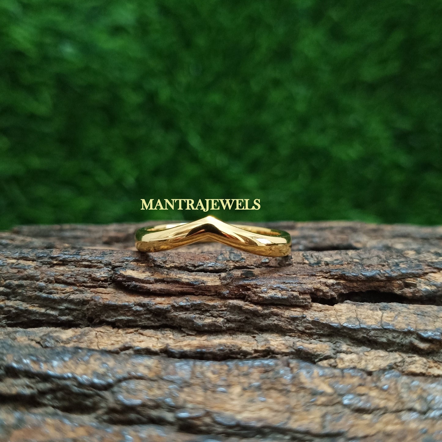 Plain Gold Matching Wedding Band, With Curved Matching 10K/14K/18K Yellow Gold Band, Daily Wear Engagement Band, Solitaire Band for Women.