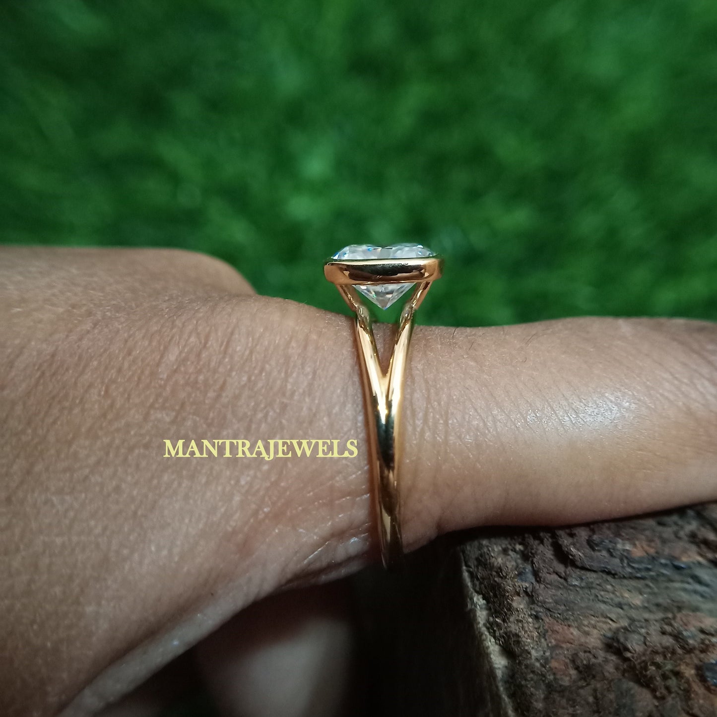 Elongated Cushion Cut Moissanite Ring, Solitaire Bezel Set Wedding Ring, Vintage Promise Women's Ring, Customized Daily Wear Jewelry.