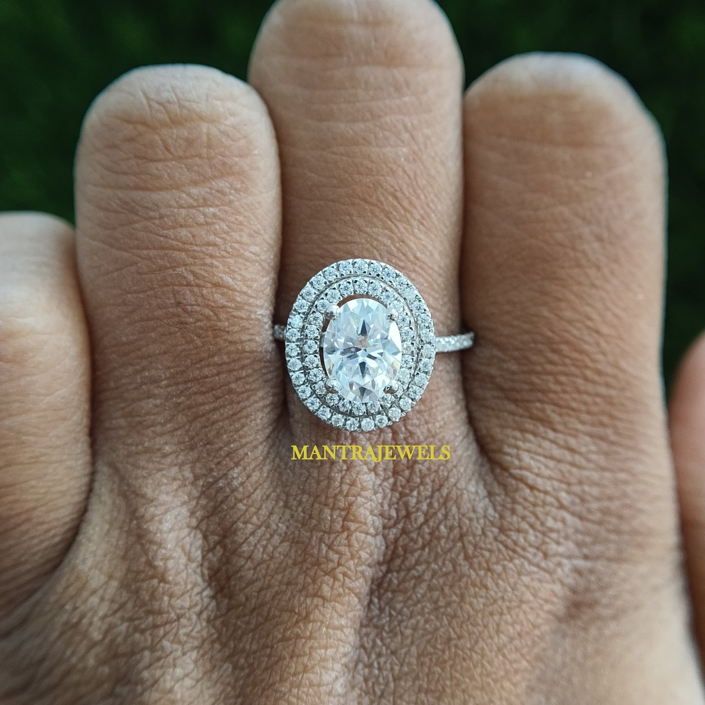 Oval Cut Moissanite Ring Solid 14K Gold Diamond Engagement Ring Handmade Jewelry & Wedding 925 Sterling Silver Ring Gift for her