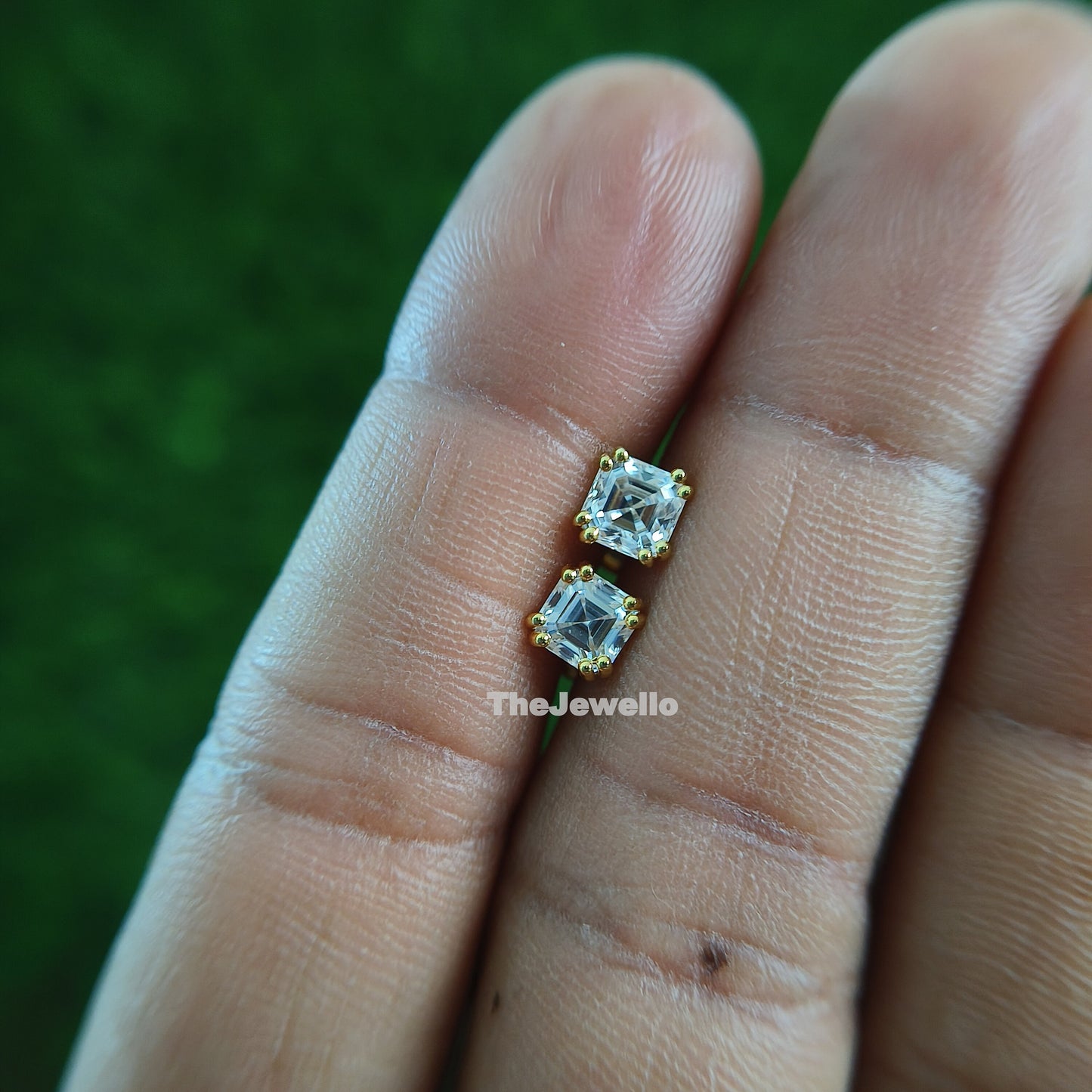 1.00 CT Moissanite Solitaire Stud 925 Sterling Silver Solid Gold Earnings White\Rose\Yellow Screw Back