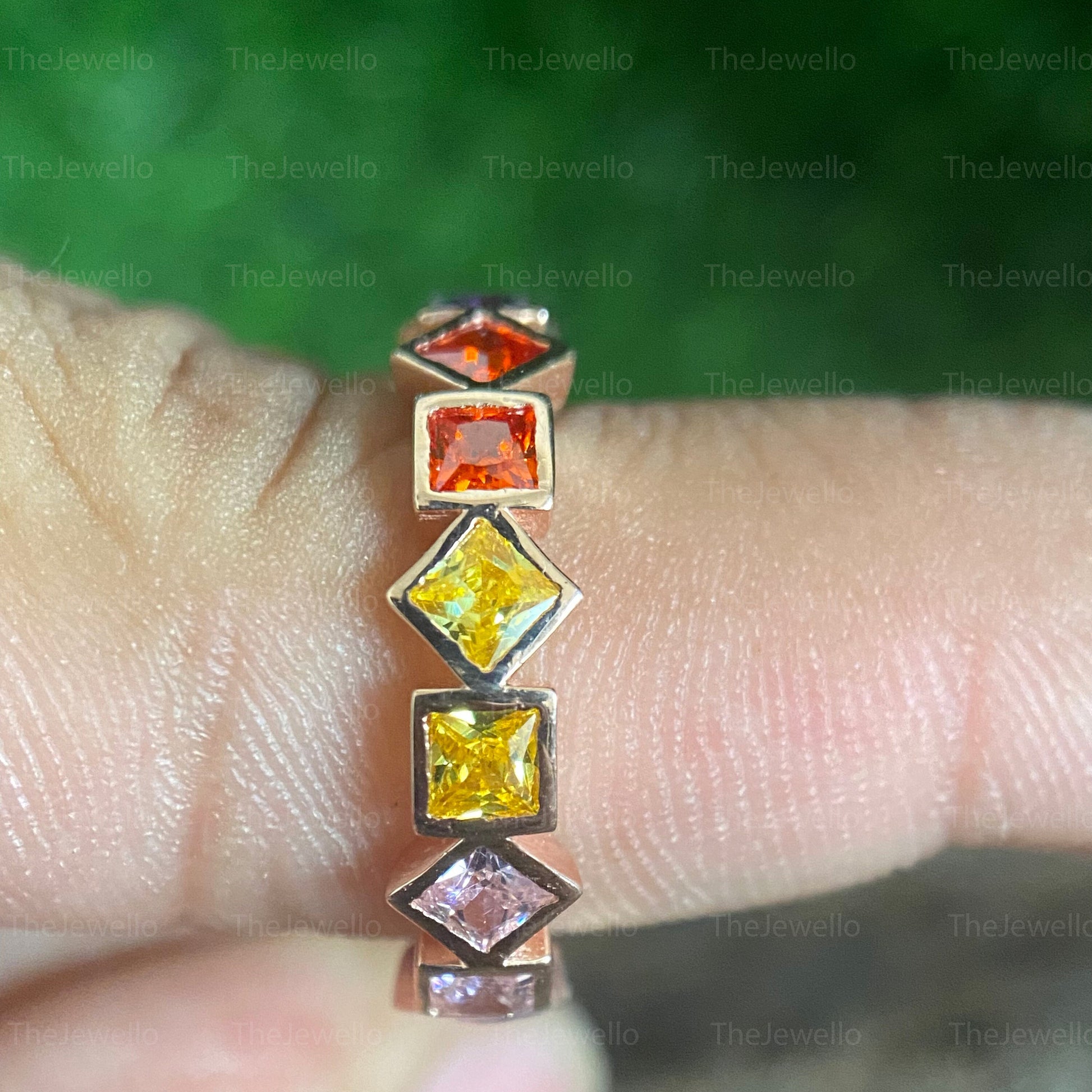 Family Birthstone Rings, Gold Personalized Dainty Ring, Diamond Ring, Birthstone Rings for Mom, Personalized Jewelry, Multi-Stone Ring