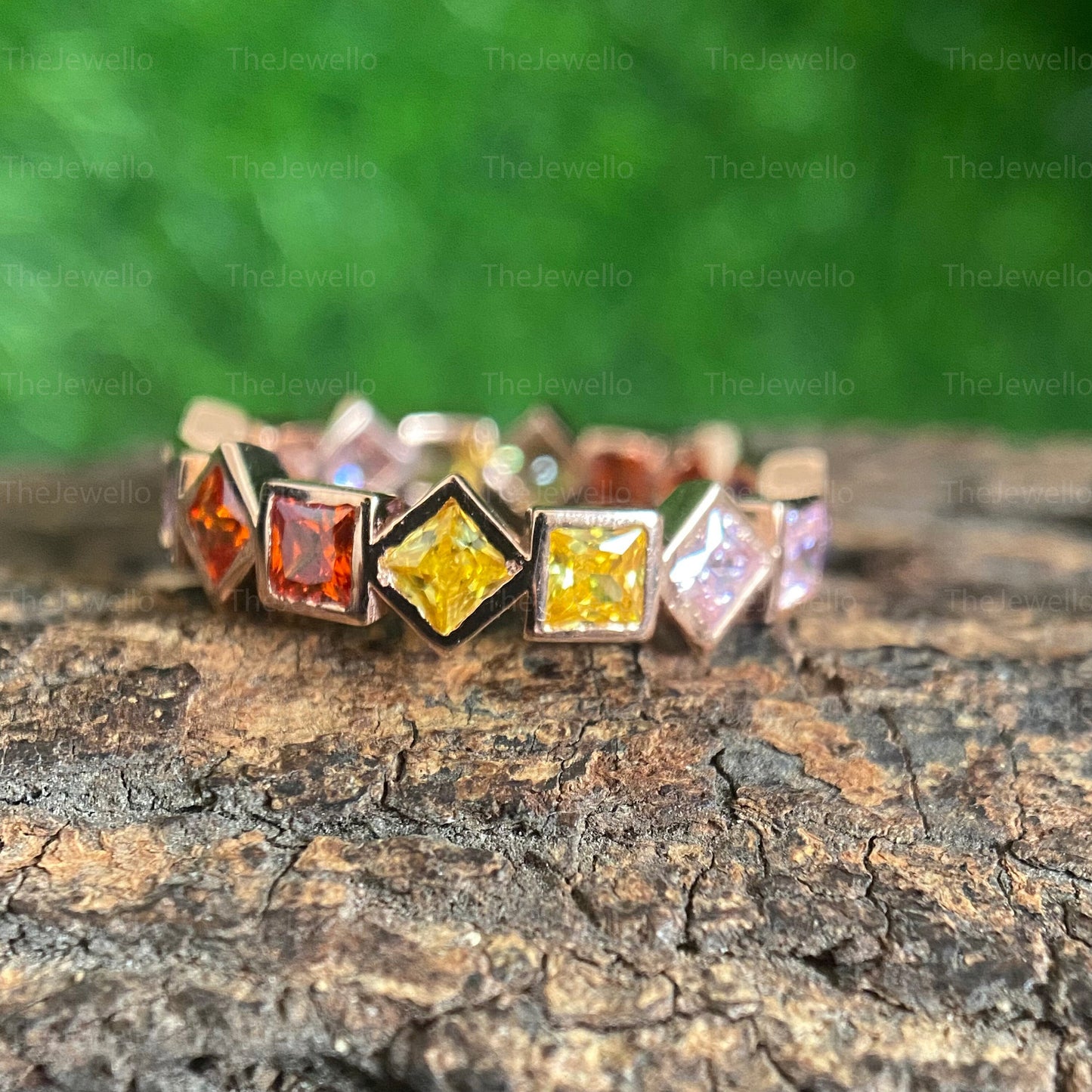 Family Birthstone Rings, Gold Personalized Dainty Ring, Diamond Ring, Birthstone Rings for Mom, Personalized Jewelry, Multi-Stone Ring