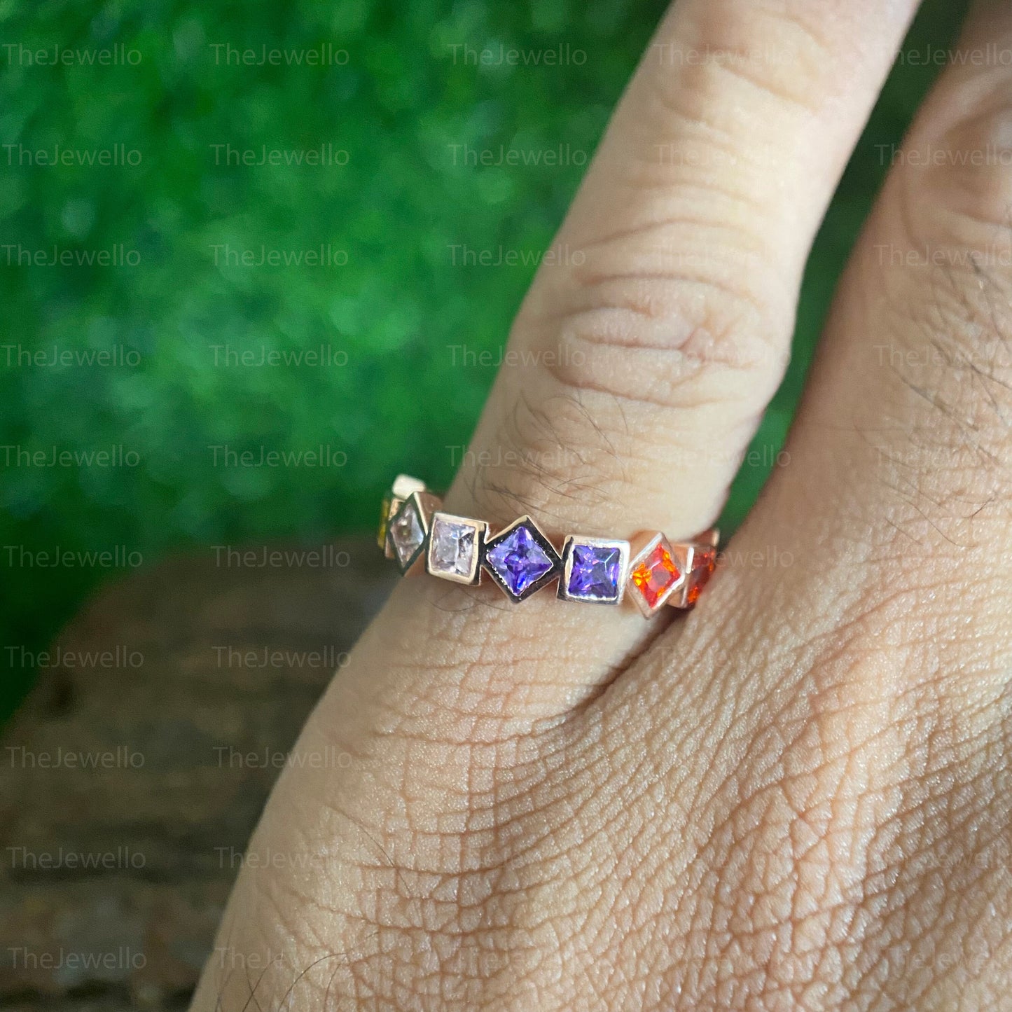 Family Birthstone Rings, Gold Personalized Dainty Ring, Diamond Ring, Birthstone Rings for Mom, Personalized Jewelry, Multi-Stone Ring