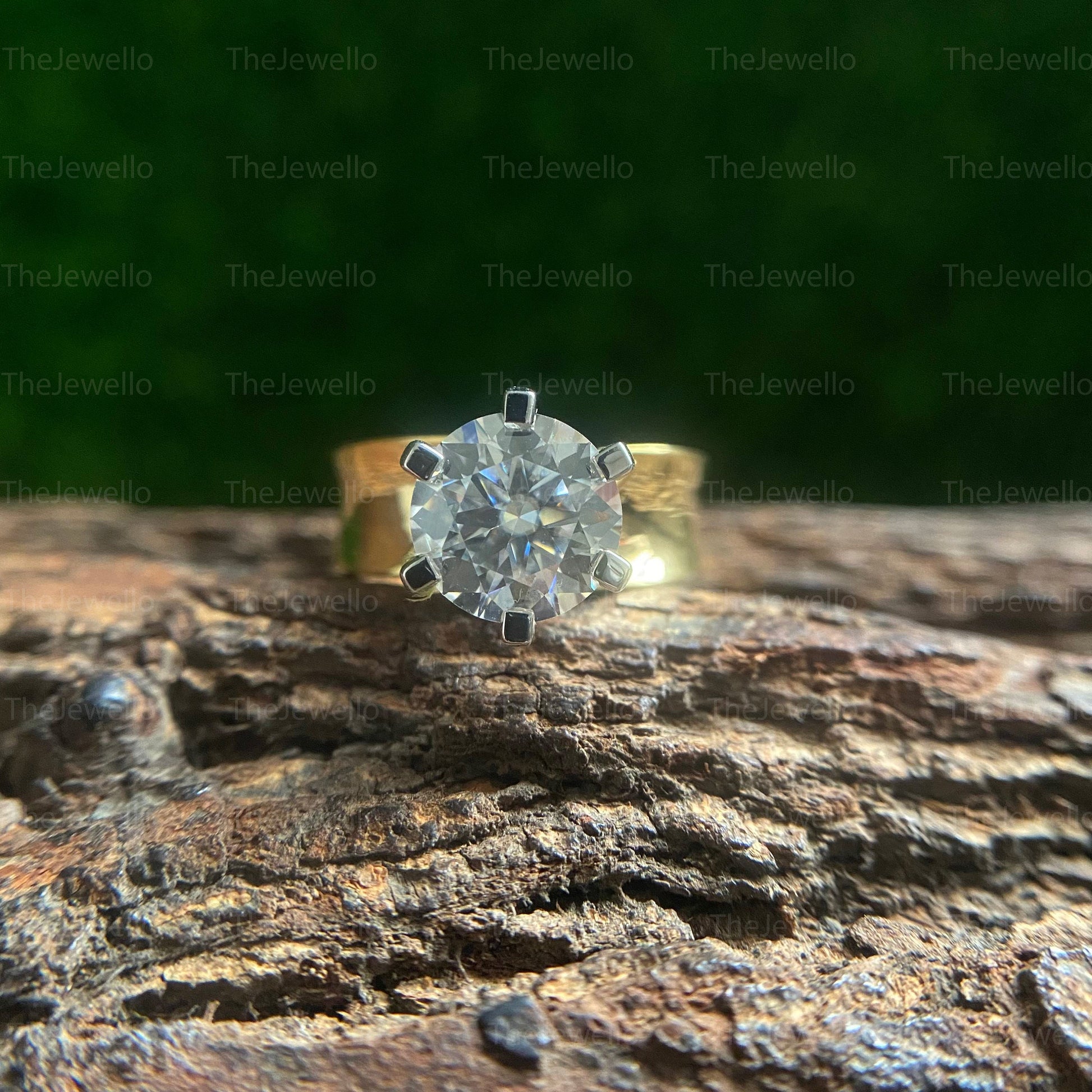 3CT Round Moissanite Engagement Ring for Him, Men's Wedding Ring, Anniversary Gift for Him, Statement Ring, Unique Father's Day Gift