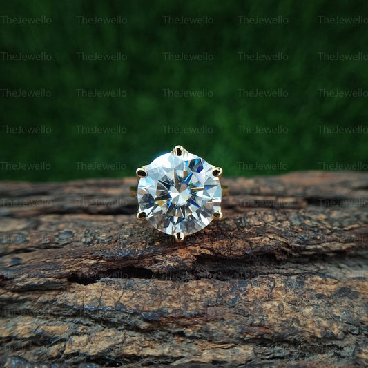 10 CT Brilliant Round Cut- Moissanite Ring- Engagement Ring- Wedding Ring- Proposal Ring- Danity Ring- Anniversary Ring- Gift for her