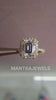 Halo Emerald Cut Colorless Moissanite Ring, Half Eternity Solid Yellow Gold Ring, Claw Prongs Engagement Ring, Beautiful Daily Wear Jewelry.