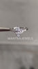 Three Stone Moissanite Engagement Ring, Colorless Marquise Cut Moissanite Gift Ring For Wife, Minimalist Prong Setting Dainty Ring.