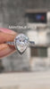 2ct Pear Cut Moissanite Engagement Ring Halo Vintage Wedding Ring Rose Gold Tear Drop Ring 7x10mm Moissanite Ring Art Deco Gift For Her