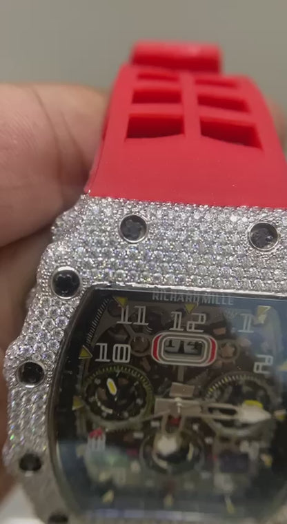 Richard Mille Iced Out Moissanite Watch